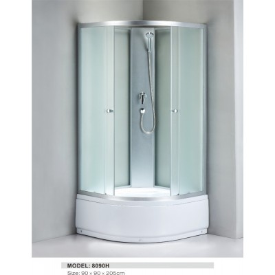 High tray cheap shower enclosure and shower room with sliding door