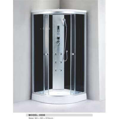 luxury style aluminium profile rectangular shower screen