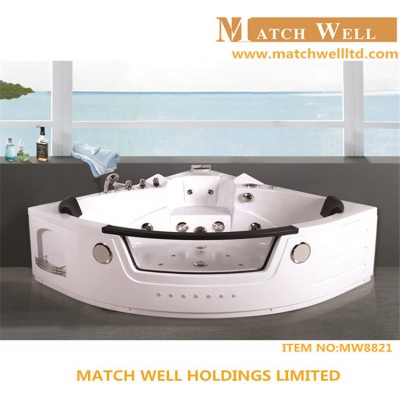 Hot sale new round acrylic bathtub,indoor whirlpool bathtub ce/etl outdoor portable spas and hot tubs for 5 person