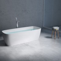 Modern Solid Surface resin bathtubs oval acrylic freestanding bathtub