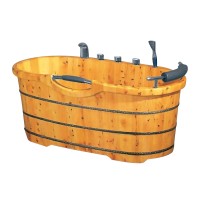 Freestanding Wood Bathtub Wooden Spa  Hot Tub  K-9509